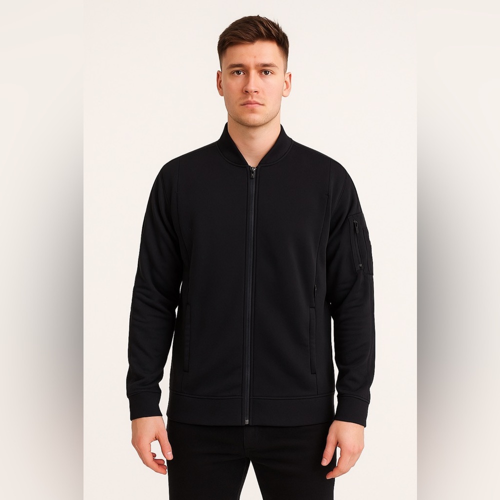 Lululemon Men’s Black Fleece Lined Full Zip Athletic Jacket Size Large